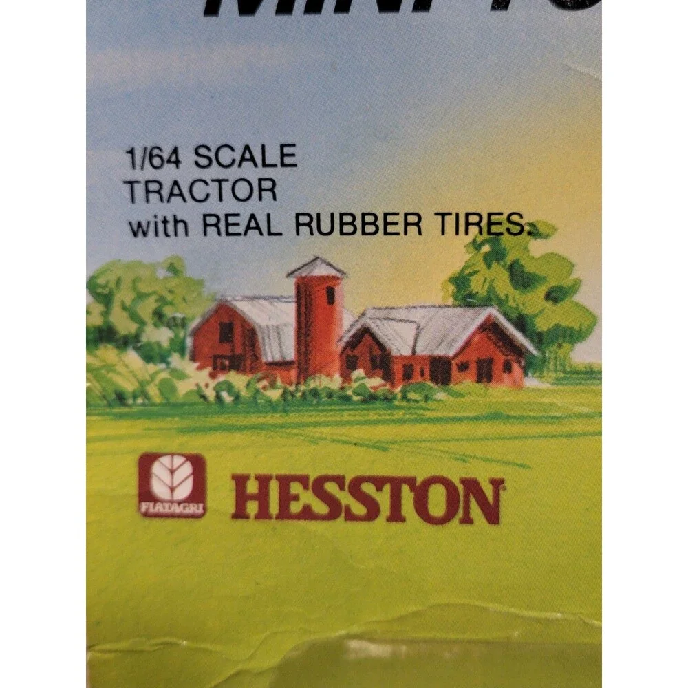 NIB Mini Toys Inc. 1/64 Hesston 130-90DT 4WD Tractor Die Cast And Plastic USA